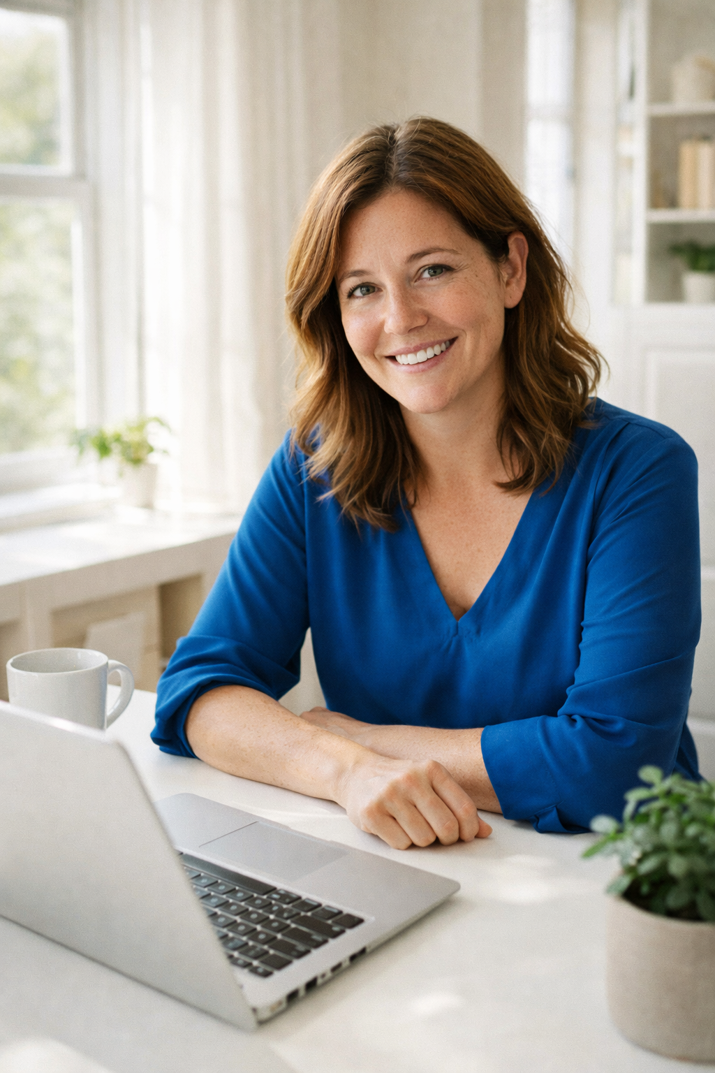 Sarah happy working from home after joining Home Job Finder